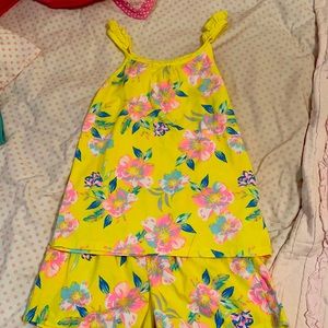OshKosh yellow tank top/short set